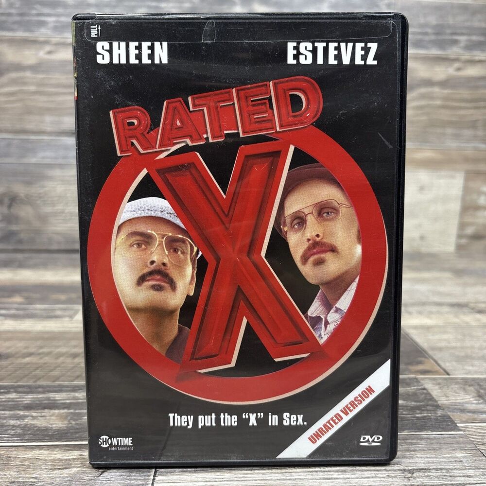 Rated X (Unrated Version) 2000 DVD Emilio Estevez Charlie Sheen Plays Rare OOP